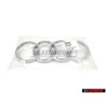 Audi Original Anillos Frente Simbolo Insignia Emblema Cromo - 893853605