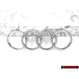 Audi Original Anillos Frente Simbolo Insignia Emblema Cromo - 8L0853605 2ZZ