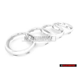 Audi Original Anillos Frente Simbolo Insignia Emblema Cromo - 8L0853605 2ZZ