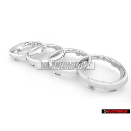 Audi Original Anillos Frente Simbolo Insignia Emblema Cromo - 8L0853605 2ZZ