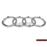 Audi Original Anillos Frente Simbolo Insignia Emblema Cromo - 8N0853605