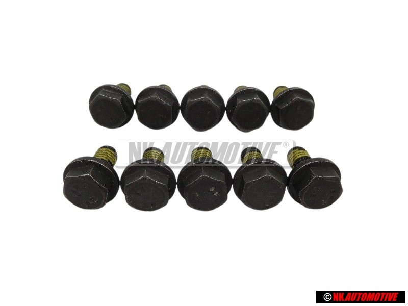 10x VW Original Tornillo Hexagonal Con Collar - N 90328502