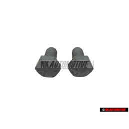 2x VW Original Tornillo Hexagonal, Autoblocante - N 0102279