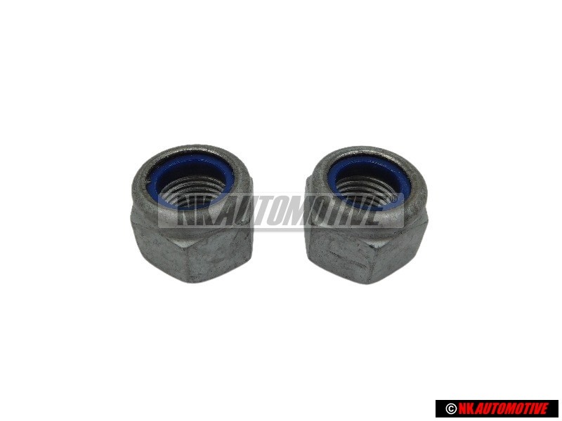 2x VW Original Tuerca Hexag., Autoblocante - N 10535201