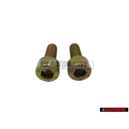 2x VW Original Tornillo Cilindrico Con Cabeza De Hexagono Interior - N 0147091