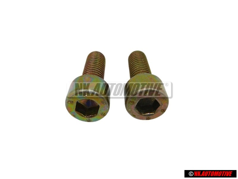 2x VW Original Tornillo Cilindrico Con Cabeza De Hexagono Interior - N 0147091