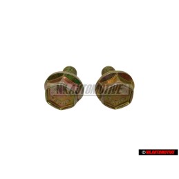 2x VW Original Tornillo Hexagonal Con Collar - N 90328504