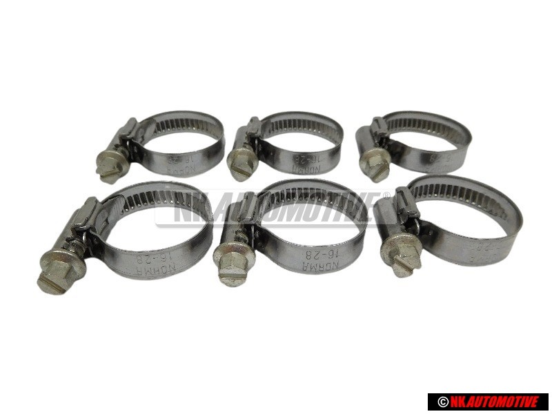 6x VW Original Abrazadera - N 90561801