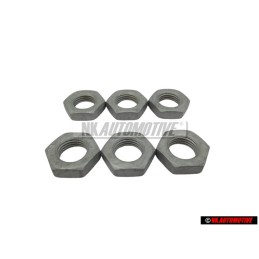 6x VW Original Tuerca Hexagonal - N 10328602