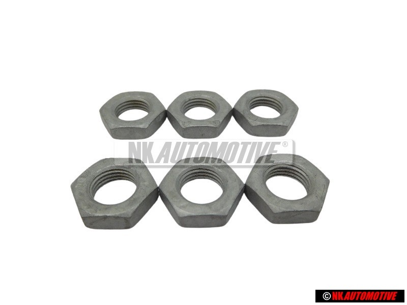 6x VW Original Tuerca Hexagonal - N 10328602