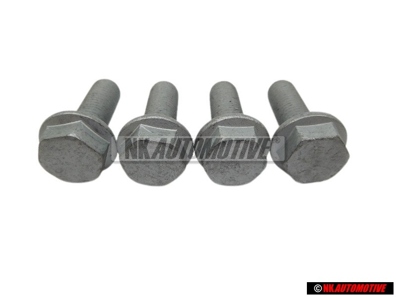 4x VW Original Tornillo Hexagonal Con Collar - N 90708504