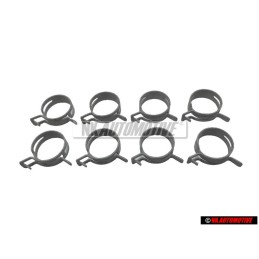 8x VW Original Abrazadera De Fleje Elastico - N 0164101