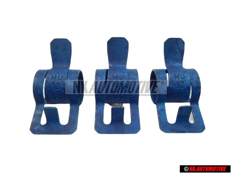 3x VW Original Abrazadera De Fleje Elastico - N 10098701