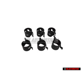 6x VW Original Abrazadera De Fleje Elastico - N 90686701