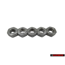 5x VW Original Tuerca Hexag., Autoblocante - N 90074401