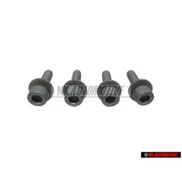 4x VW Original Tornillo Cilindrico Con Cabeza De Hexagono Interior - N 10172501