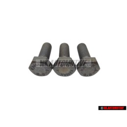 3x VW Original Tornillo Hexagonal - N 01024118