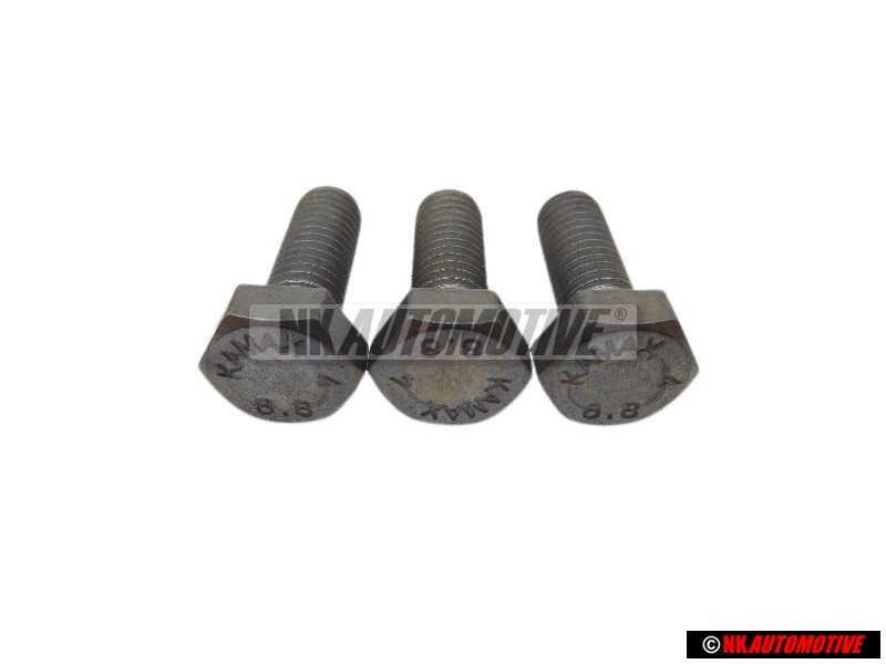 3x VW Original Tornillo Hexagonal - N 01024118