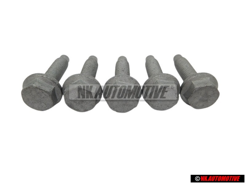 5x VW Original Tornillo Hexagonal Con Collar - N 10240001