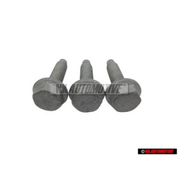 3x VW Original Tornillo Hexagonal Con Collar - N 10240001