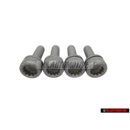 4x VW Original Tornillo Cilindrico Con Cabeza De Hexagono Interior - N 90401901