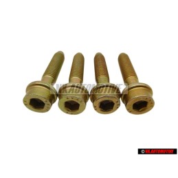 4x VW Original Tornillo Cilindrico Con Cabeza De Hexagono Interior - N 90402001