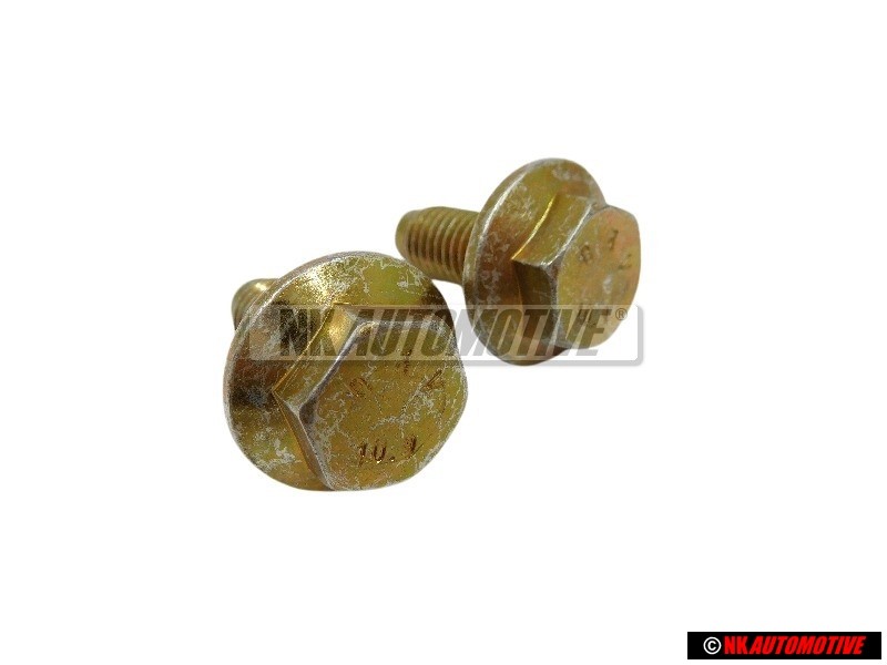 2x VW Original Tornillo Hexagonal Con Collar - N 10141701