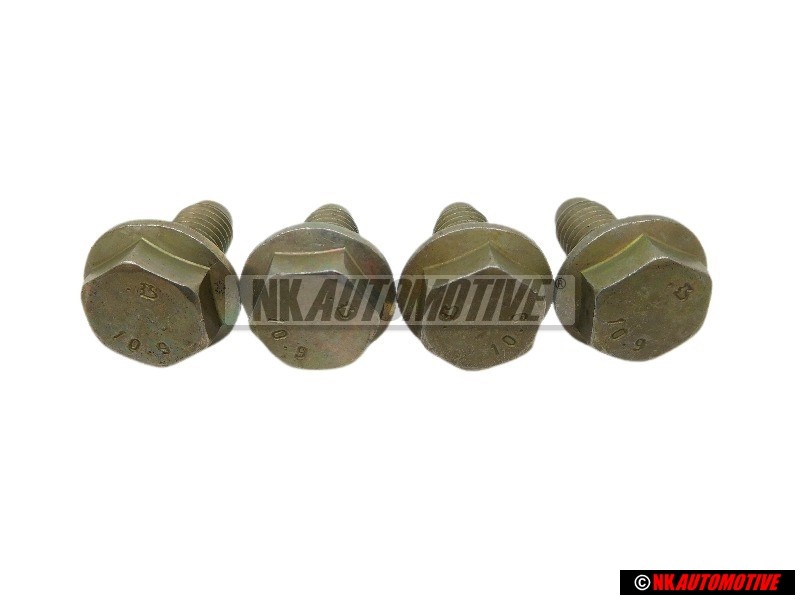 4x VW Original Tornillo Hexagonal Con Collar - N 10257501