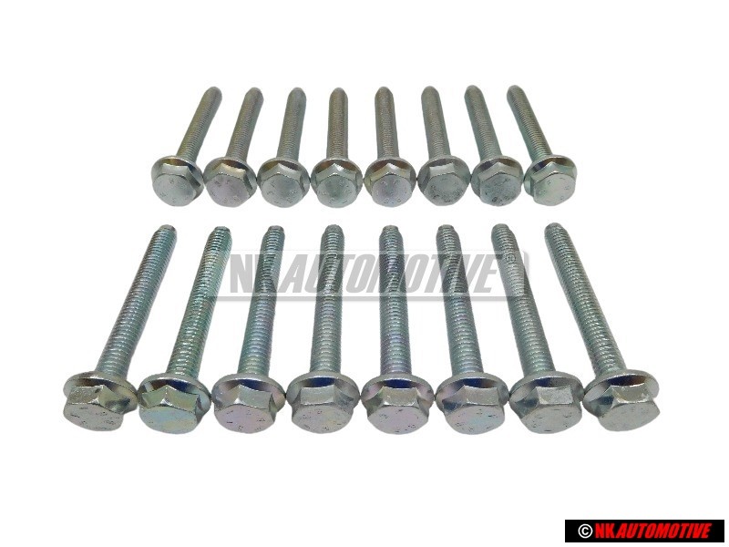16x VW Original Tornillo Hexagonal Con Collar - N 10138905