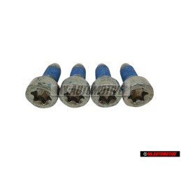 4x VW Original Tornillo Cilindrico, Autoasegurante - N 90366303
