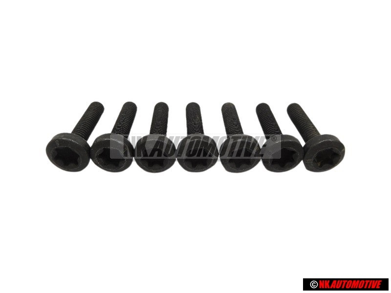 7x VW Original Tornillo Cilindrico Con Cabeza De Estrella Interior - N 90582904