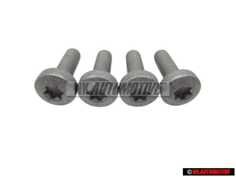 4x VW Original Tornillo Alomado Con Cabeza De Hexagono Redondo - N 10196103
