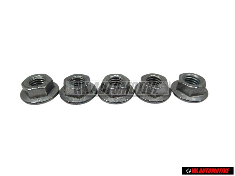5x VW Original Tuerca De Collar Hexagonal - N 10017304