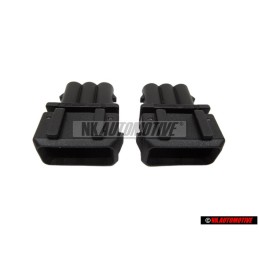 2x VW Original Caja Lenguetas Enchufe Plano - 357972763