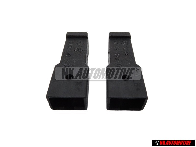 2x VW Original Caja Lenguetas Enchufe Plano - 161971976A