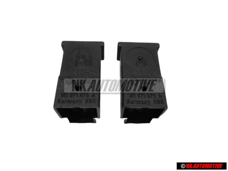 2x VW Original Caja Lenguetas Enchufe Plano - 161971975