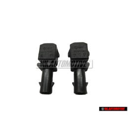 2x VW Original Caja Lenguetas Enchufe Plano - 357972761
