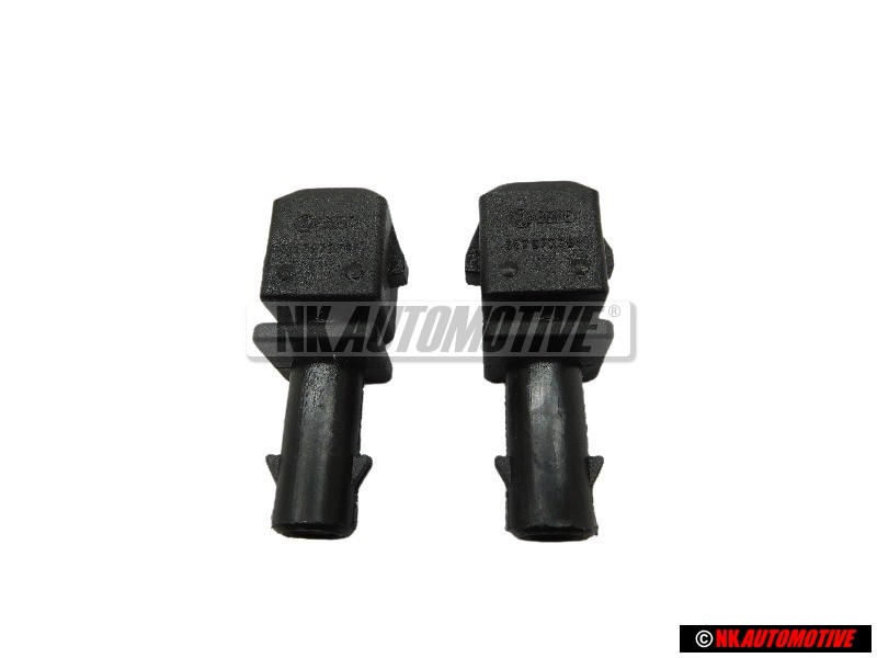 2x VW Original Caja Lenguetas Enchufe Plano - 357972761