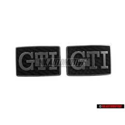 2x VW Original Rotulo Negro Satinado/Cromado Espec - 191853688J GX2