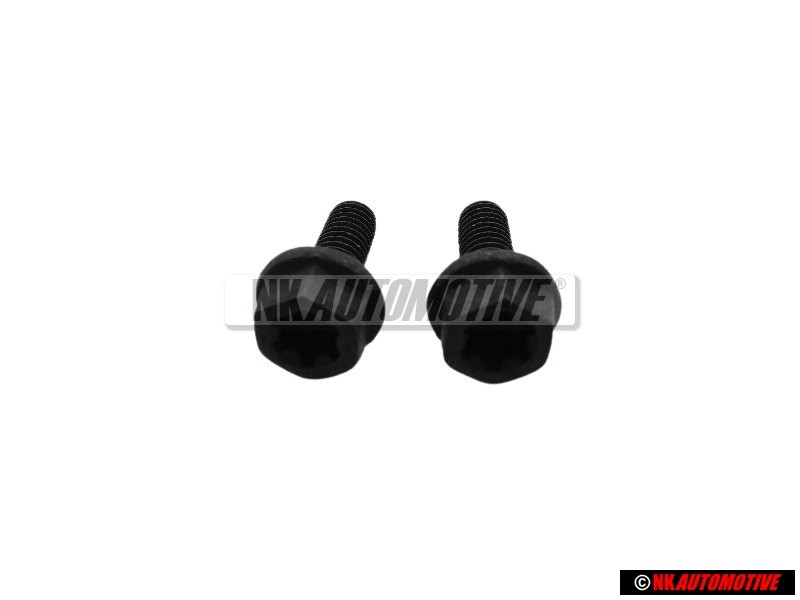 2x VW Original Tornillo Hexagonal Con Collar, Autoblocante - N 90592703