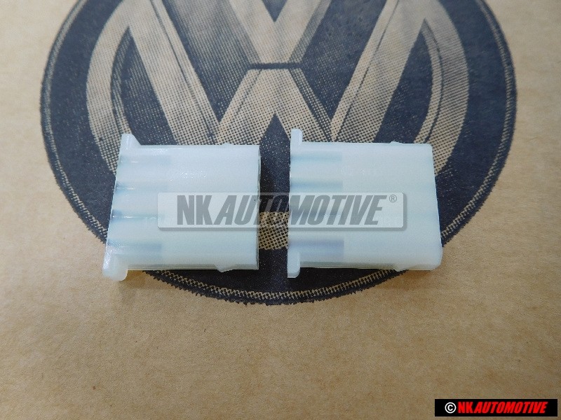 2x VW Original Caja Casq. Enchufe Redondo - 171971999C