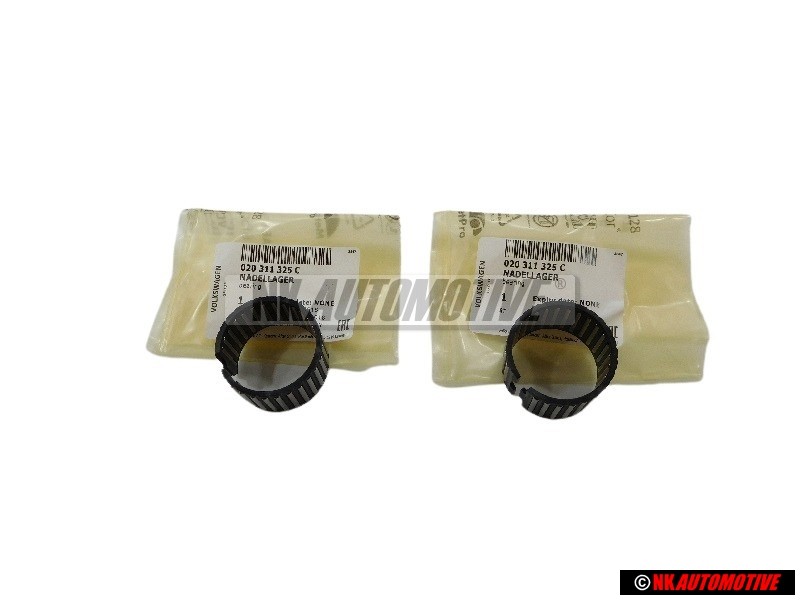 2x VW Original Rodamiento Agujas - 020311325C