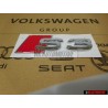Audi Original S3 Trasero Rotulo Insignia Emblema Cromo Rojo - 8P0853735 2ZZ