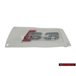 Audi Original S3 Trasero Rotulo Insignia Emblema Cromo Rojo - 8P0853735 2ZZ