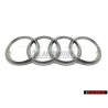 Audi Original Anillos Cubierta Del Motor Simbolo Insignia Emblema - 4H0103940A
