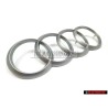 Audi Original Anillos Cubierta Del Motor Simbolo Insignia Emblema - 4H0103940A