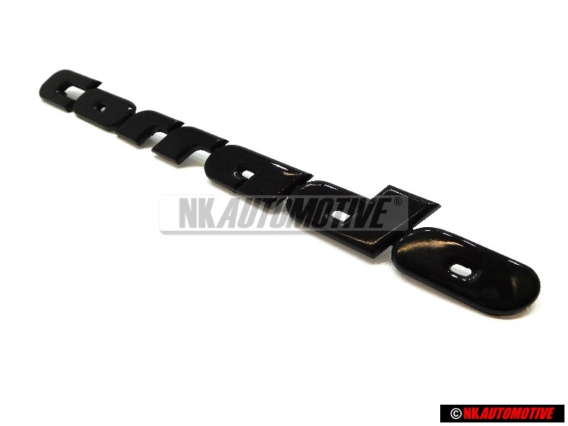 VW Original CORRADO Trasero Rotulo Insignia Emblema Negro - 535853687 ROH
