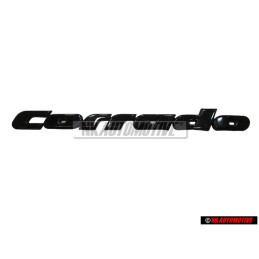 VW Original CORRADO Trasero Rotulo Insignia Emblema Negro - 535853687 ROH