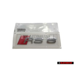 Audi Original RS6 Trasero Rotulo Insignia Emblema Cromo Rojo - 4B0853740 2ZZ