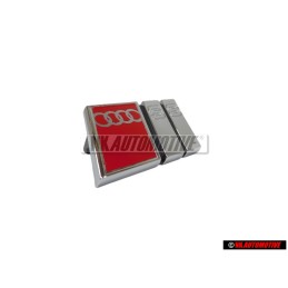 Audi Original S8 Frente Rotulo Insignia Emblema Cromo Rojo - 4D0853736A 2ZZ